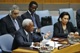 Photo # 139479  UN Photo/Paulo Filgueiras  
  

Security Council Meeting on Security Sector Reform  
Ismael Abraão Gaspar Martins (front, right), Permanent Representative of Angola to the United Nations and Chairman of the Organizational Committee of the Peacebuilding Commission, addresses the Security Council meeting on the maintenance of international peace and security and the role of the Security Council in supporting security sector reform, at UN Headquarters in New York.  

Location: United Nations     New York       
Date: 20 February 2007 
