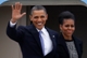 Foto : US president Barack Obama with his wife