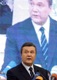 Foto: Viktor Yanukovich
Viktor Fedorovych Yanukovych (Ukrainian:  Віктор Федорович Янукович (help�info)) (born July 9, 1950) is a Ukrainian politician who has been the President of Ukraine since February 2010.

Yanukovych served as the Governor of Donetsk Oblast from 1997 to 2002. Subsequently he was Prime Minister of Ukraine from November 21, 2002 to December 31, 2004, under President Leonid Kuchma, and he was an unsuccessful candidate in the controversial 2004 presidential election, ultimately losing to Viktor Yushchenko. Yanukovych continued to lead his party, the Party of Regions, after the 2004 election, and he served as Prime Minister for a second time from August 4, 2006 to December 18, 2007 under President Yushchenko. On March 3, 2010, Yanukovych transferred the leadership of the party to Mykola Azarov.

Yanukovych was the top vote-getter in the first round of the January 2010 presidential election, and faced Yulia Tymoshenko in the second round of the election. Yanukovych won the second round of the election with 48.95% of the vote against Tymoshenko's 45.47%. He is thus the first directly elected president in Ukraine's history to win with less than 50% of the vote.
Wikipedia