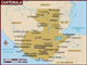 Foto Map of Guatemala 
Guatemala (pronounced /ˌɡwɑːtəˈmɑːlə/ ( listen); Spanish: Rep�blica de Guatemala, Spanish pronunciation: [reˈpuβlika ðe ɣwateˈmala]) is a country in Central America bordered by Mexico to the north and west, the Pacific Ocean to the southwest, Belize to the northeast, the Caribbean to the east, and Honduras and El Salvador to the southeast. Its area is 108,890 km² (42,043 mi²) with an estimated population of 13,276,517.Wikipedia