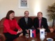 Foto : Riadite�ka TTRKSOPK p.Tom�nkov� v�avo v strede p.mimoriadny a splnomocnen� ve�vyslanec Gruz�nska v SR Alexander Nalbandov a vpravo podpredseda TTRKSOPK Juraj �ajko