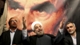 Foto : Hasan Rowhani gestures to his supporters at a rally in Tehram Iran, on June 1. The midranking cleric, Iran's president-elect, is seen as a political moderate.
Ebrahim Noroozi/AP