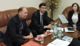 Foto :  Ilustra�n� Ved�ci misie ve�vyslanectva Kaza�skej republiky a konzul  v SR p. Zhandos Bukhbantayev.
v pravo a p.Juraj �ajko podpredseda TT RK SOPK Trnava v�avo na n�v�teve v Trnave 